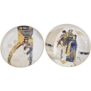 Knowles Collector Plate Biblical Mothers Series Judgment of Solomon Eve Set of 2